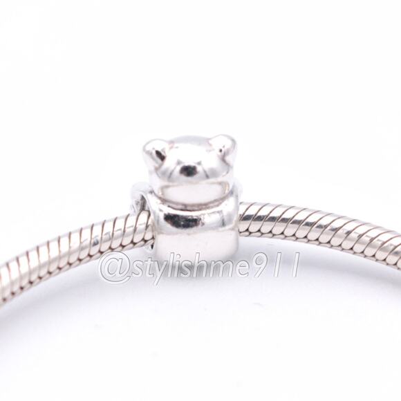 PANDORA Limited Edition Teddy Bear Charm With 14K GOLD - 791166 - Picture 5 of 11